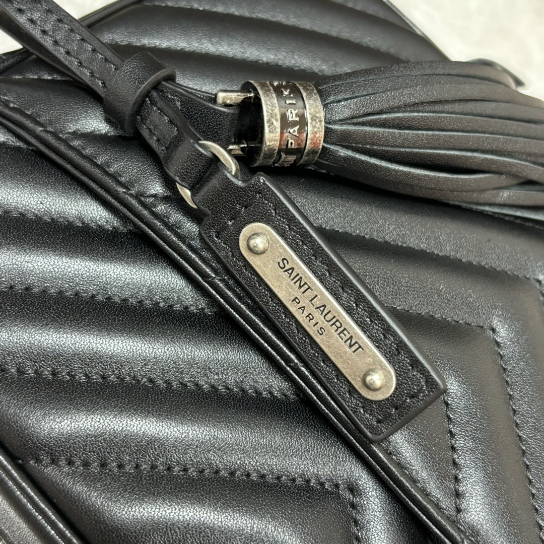 YSL LOU camera bag in quilted leather 23x16x6cm #4 - Image 8