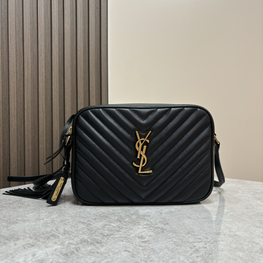 YSL LOU camera bag in quilted leather 23x16x6cm #5 - Image 2