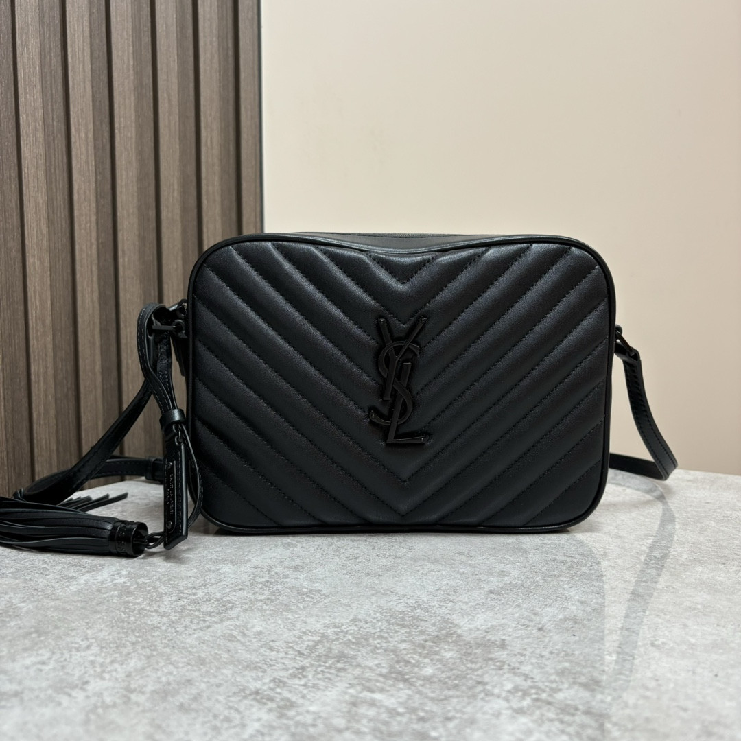 YSL LOU camera bag in quilted leather 23x16x6cm #6 - Image 2