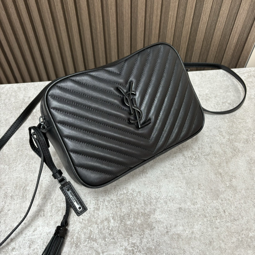 YSL LOU camera bag in quilted leather 23x16x6cm #6 - Image 4