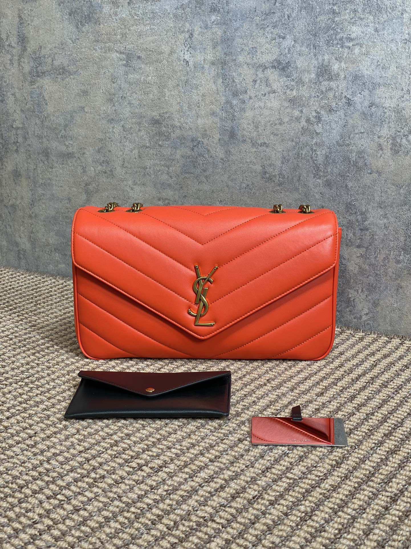 YSL LOULOU medium in MATELASS lambskin 29x17x8cm #4