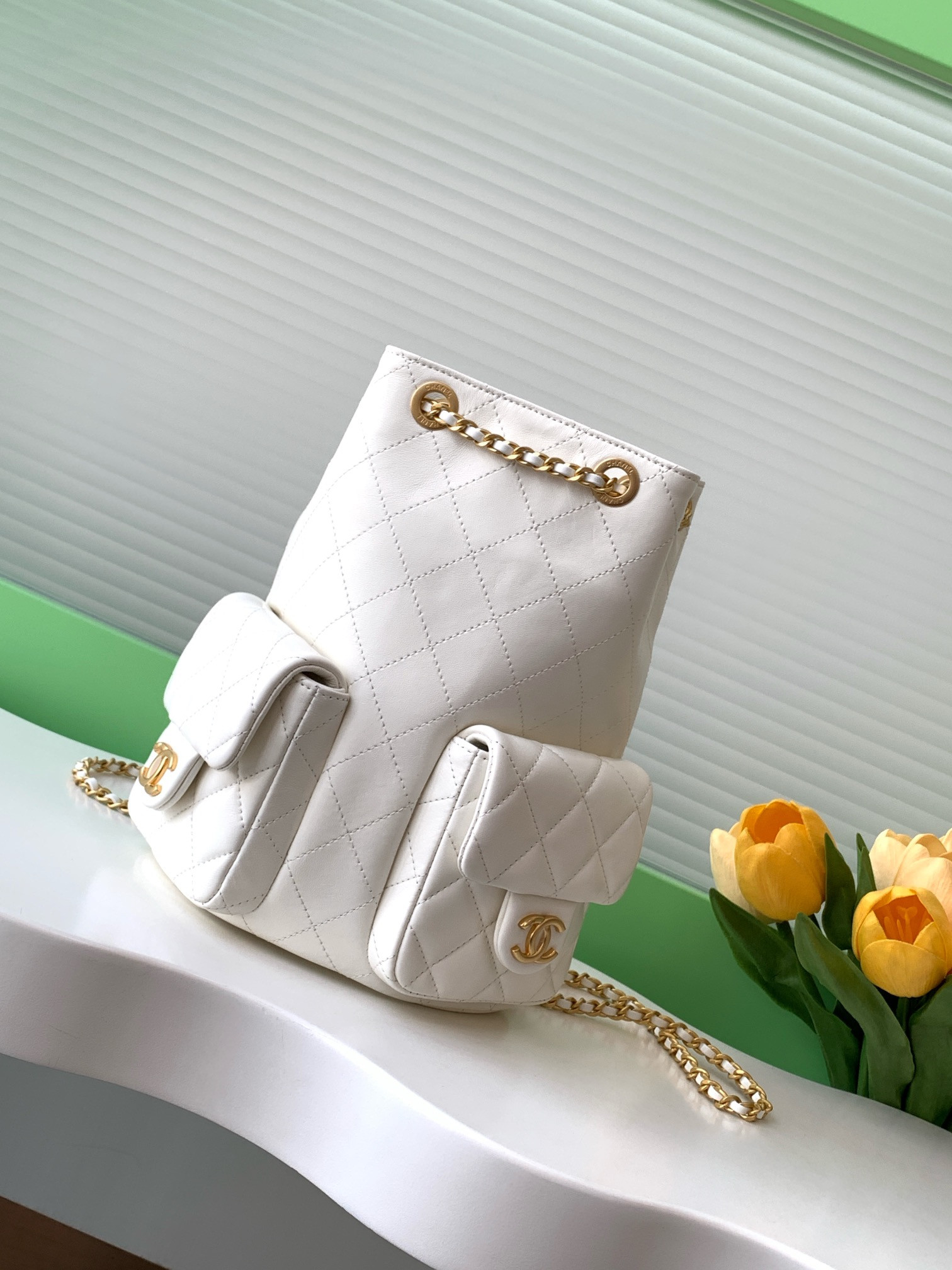 Chanel Backpack Shiny Lambskin AS5310(24*18*8cm) #2 - Image 2