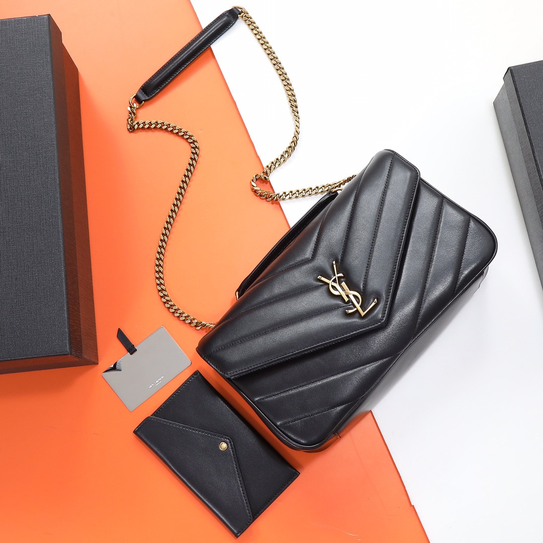 YSL LOULOU medium in MATELASS lambskin 29x17x8cm #5