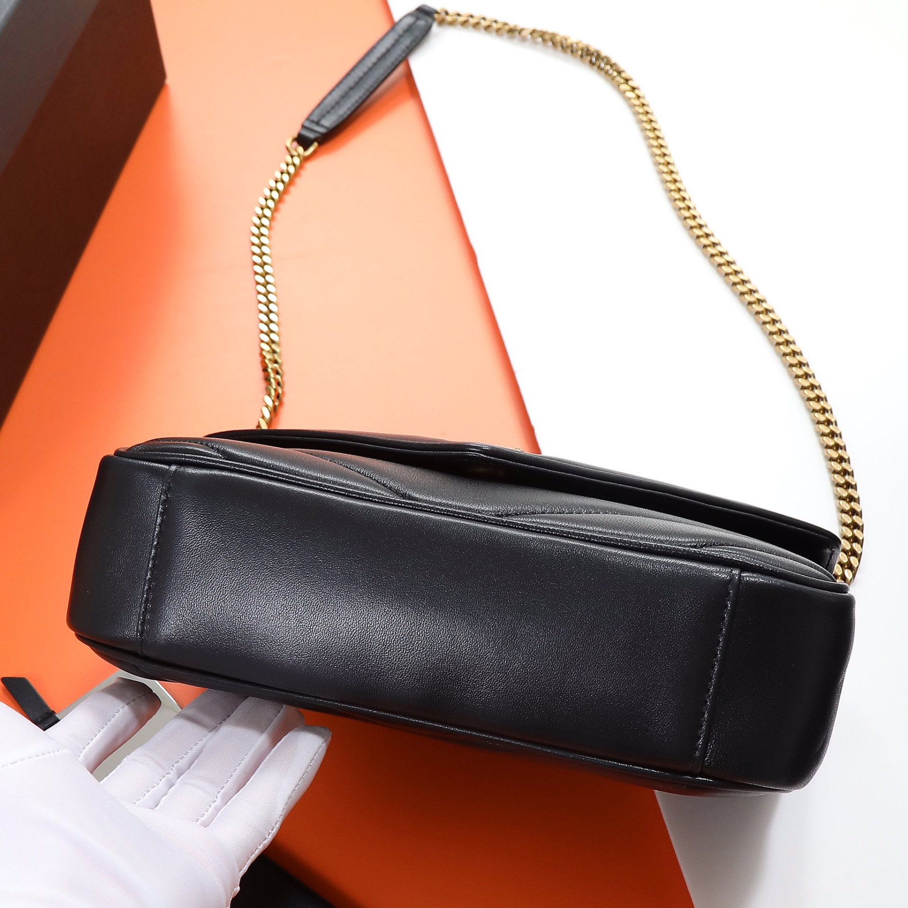 YSL LOULOU small in MATELASS lambskin 24x14x6cm #6 - Image 8